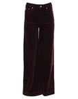 Jacinda Wide Leg Cord in Plum