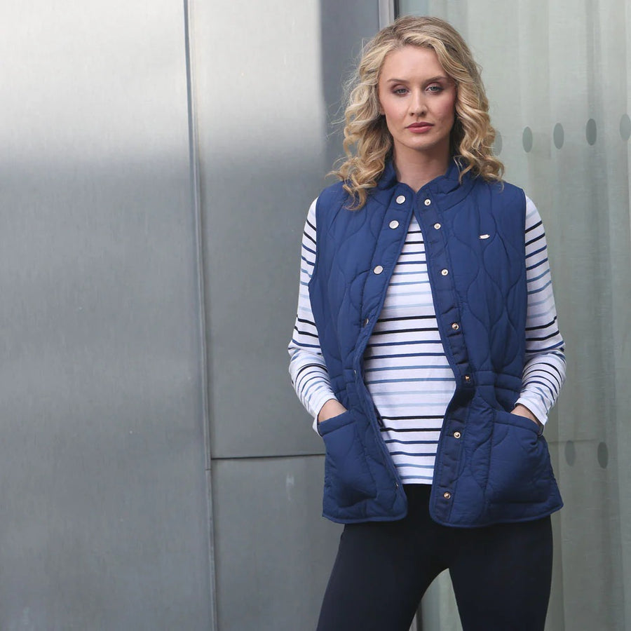 Relax & Renew Kimberley Long Sleeve Tee Blue