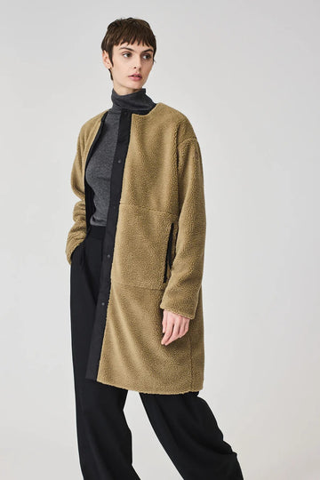 Divorta Long Sherpa Jacket in Elmwood