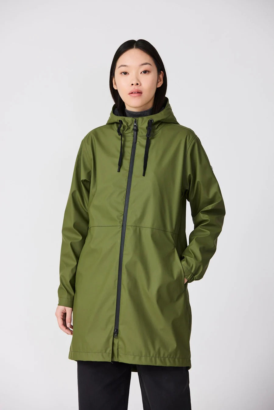 Vand Waterproof Coat in Bronze Green