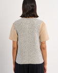 Sleeveless Cardigan in Grey