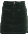 Ora Cord Skirt in Forest Green