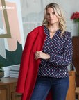 Taya Top in Navy