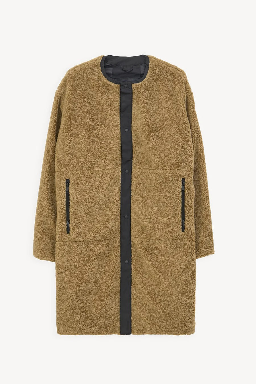 Divorta Long Sherpa Jacket in Elmwood