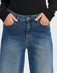 Twiggy Wide Jeans in Medium Blue