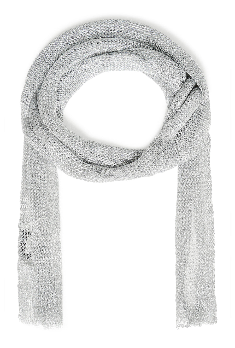 Balou Scarf in Silver Mesh