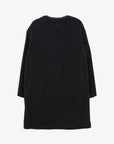 Divorta Long Sherpa Jacket in Black