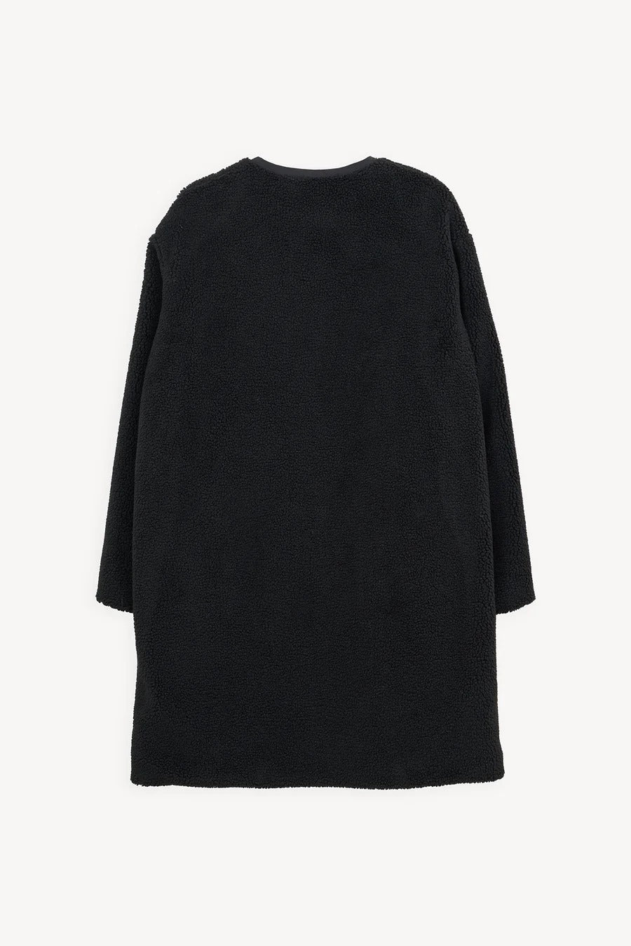 Divorta Long Sherpa Jacket in Black