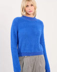 Fluffy Sweater in Royal Blue