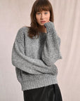 Gradient Knit Sweater in Grey