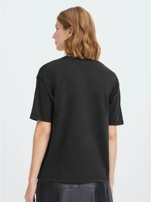 Peonie T Shirt in Black