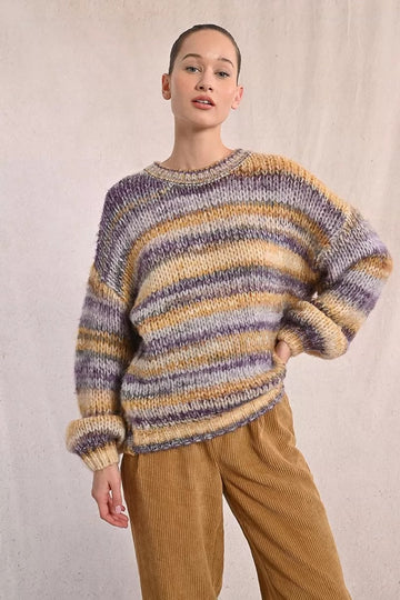 Tie Dye Knit Sweater