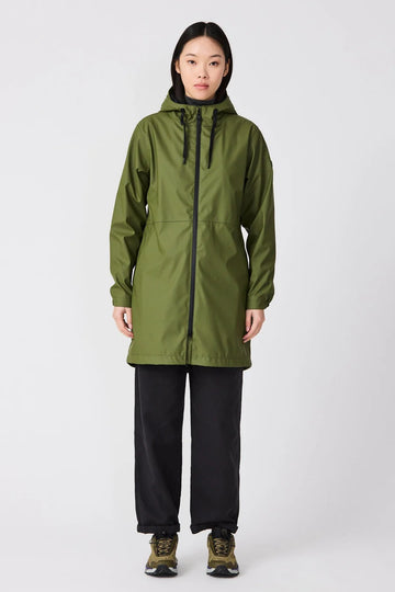 Vand Waterproof Coat in Bronze Green