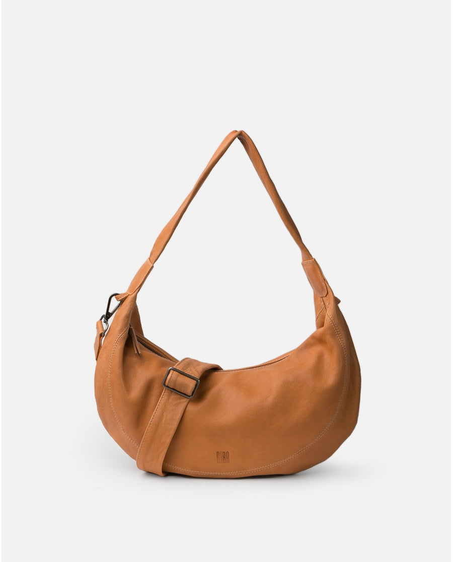 Leather Shoulder Bag BIBA Tyrone in Salmon