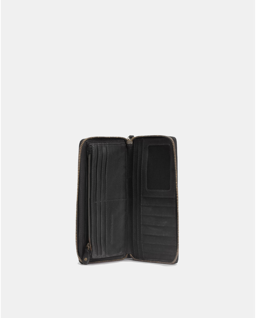 Leather wallet BIBA Boston in Black