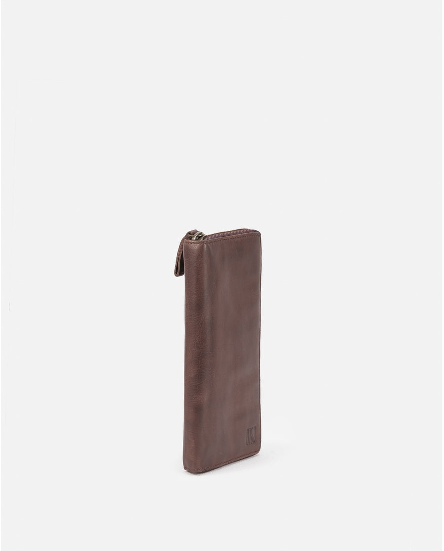 Leather wallet BIBA Boston in Dark Brown