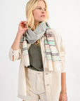 Long Ethnic Print Scarf