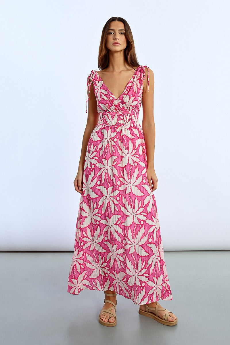 Long Flowing Printed Dress