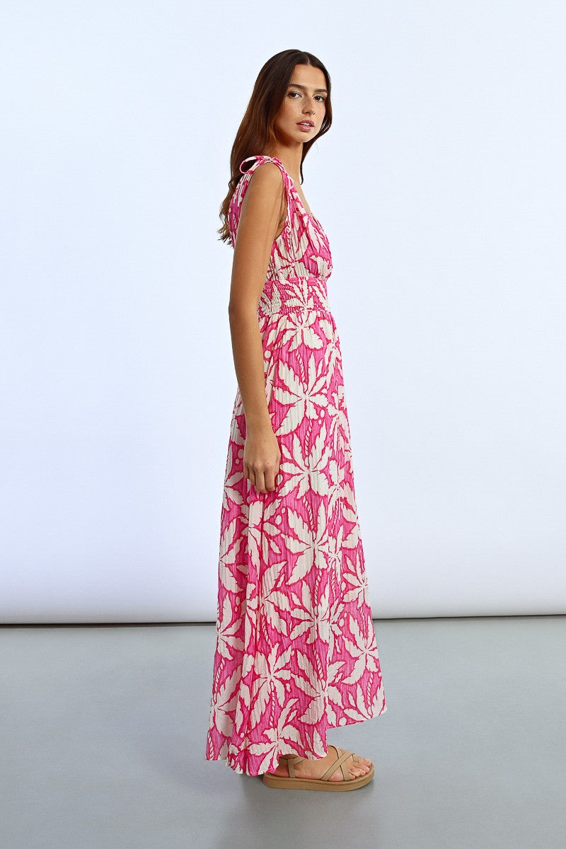 Long Flowing Printed Dress