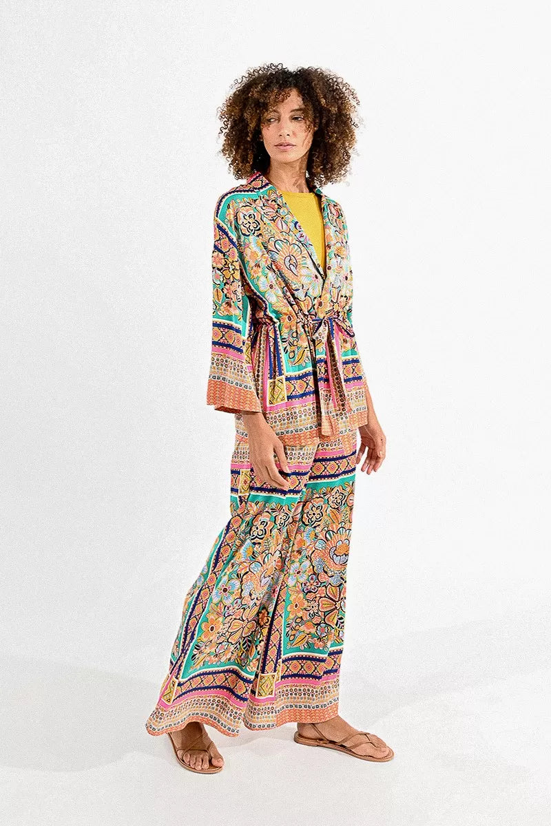 Printed Kimono Jacket