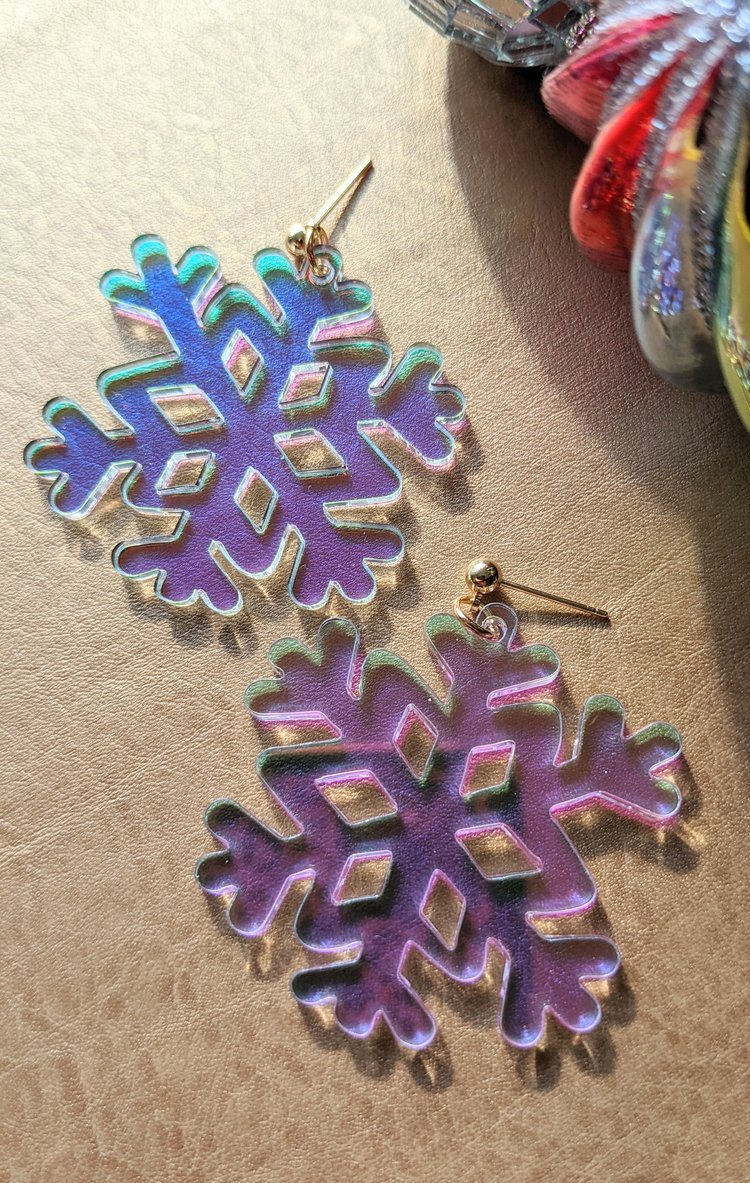 Christmas Snowflake Iridescent