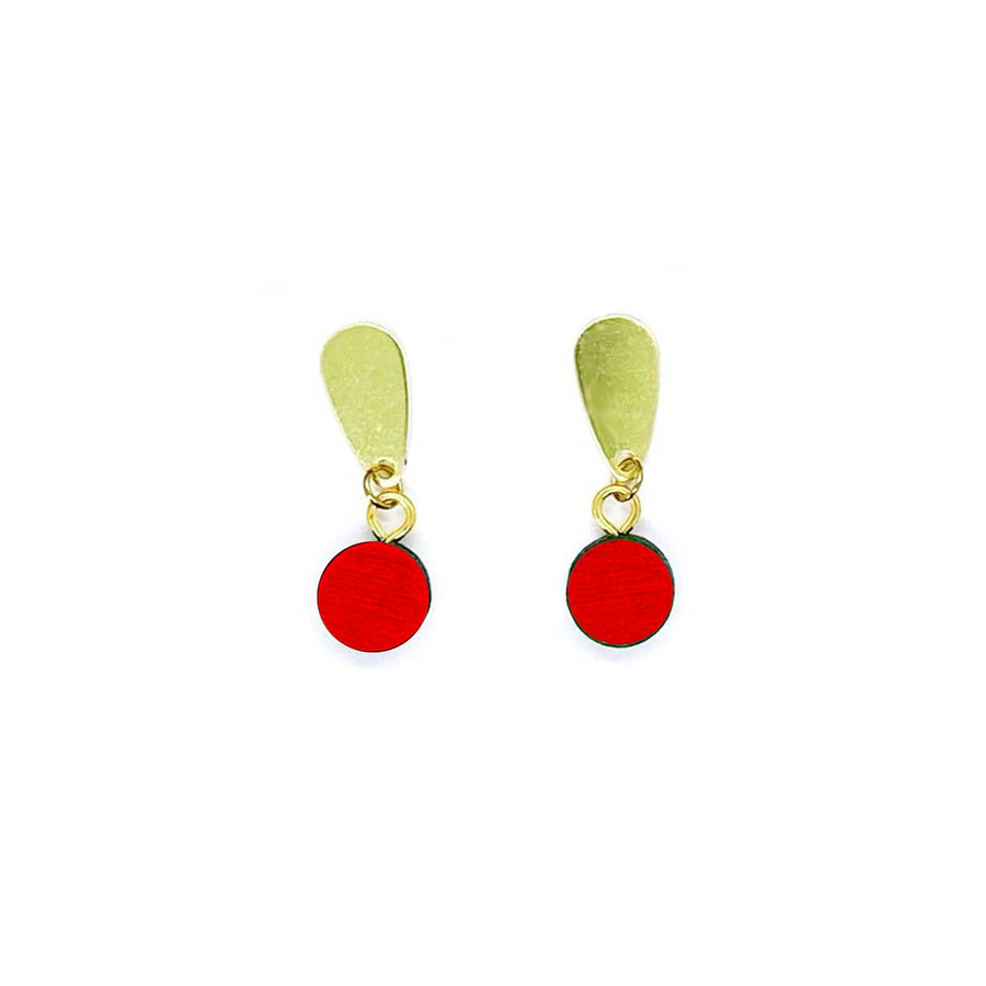 Gemma Earrings in Red