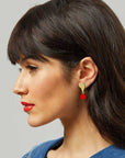 Gemma Earrings in Red
