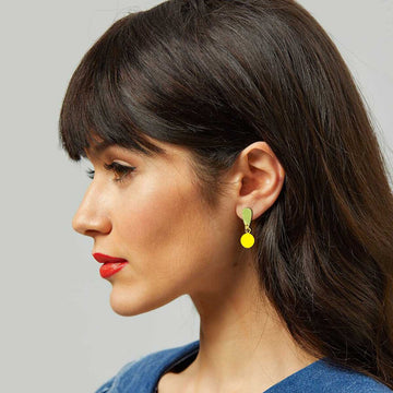 Gemma Earrings in Yellow