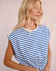 Sleeveless Sailor Top with Front Tie