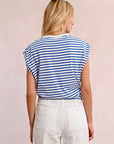 Sleeveless Sailor Top with Front Tie