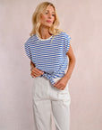 Sleeveless Sailor Top with Front Tie