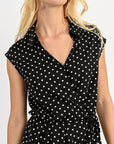 Wrapped Playsuit with Polka Dots