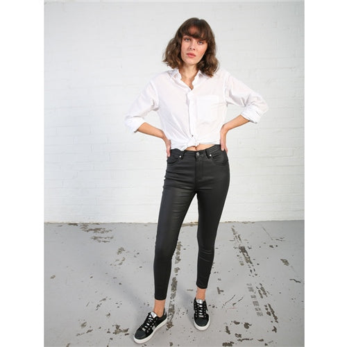 Rosanna Leather Jeans in Black