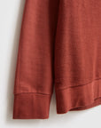 Holt Crew Neck Sweat in Mid Red