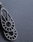 Sundial Pendant Earring