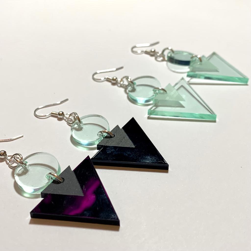 Etched Pyramid Drop – Olive and Crew