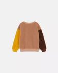 Brown Faux Sheepskin Sweatshirt