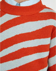 Zebra Print Unisex Long-Sleeved Jacquard Knit Jumper